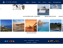 Tablet Screenshot of luxuryliners.com